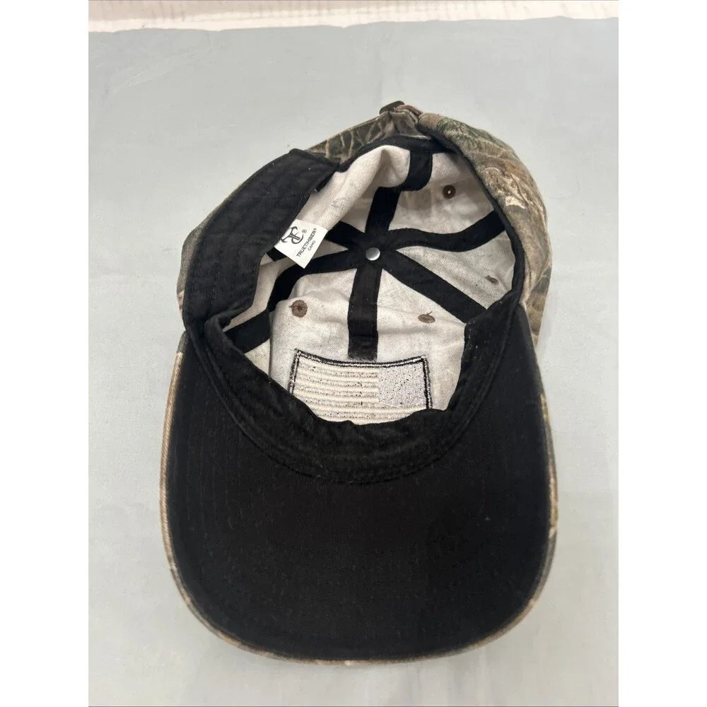 TRUE TIMBER CAMO AMERICAN FLAG HAT CAP ADJUSTABLE 2022